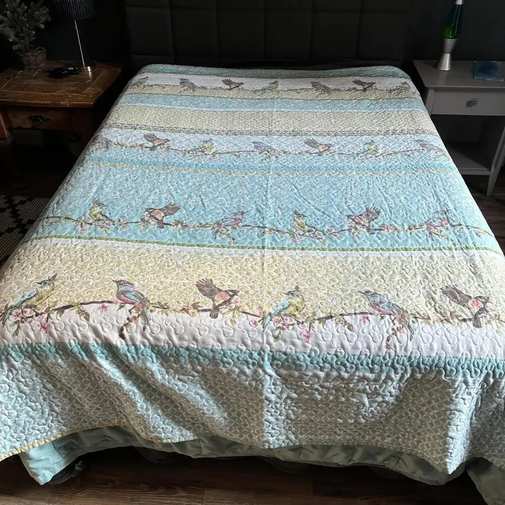 The Lakeside Collection Bird Whisper Bedding Quilted Full Size Comforter